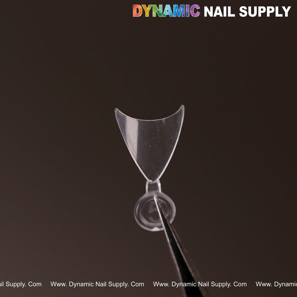 Clear XXS almond half-cover nail tips - 3