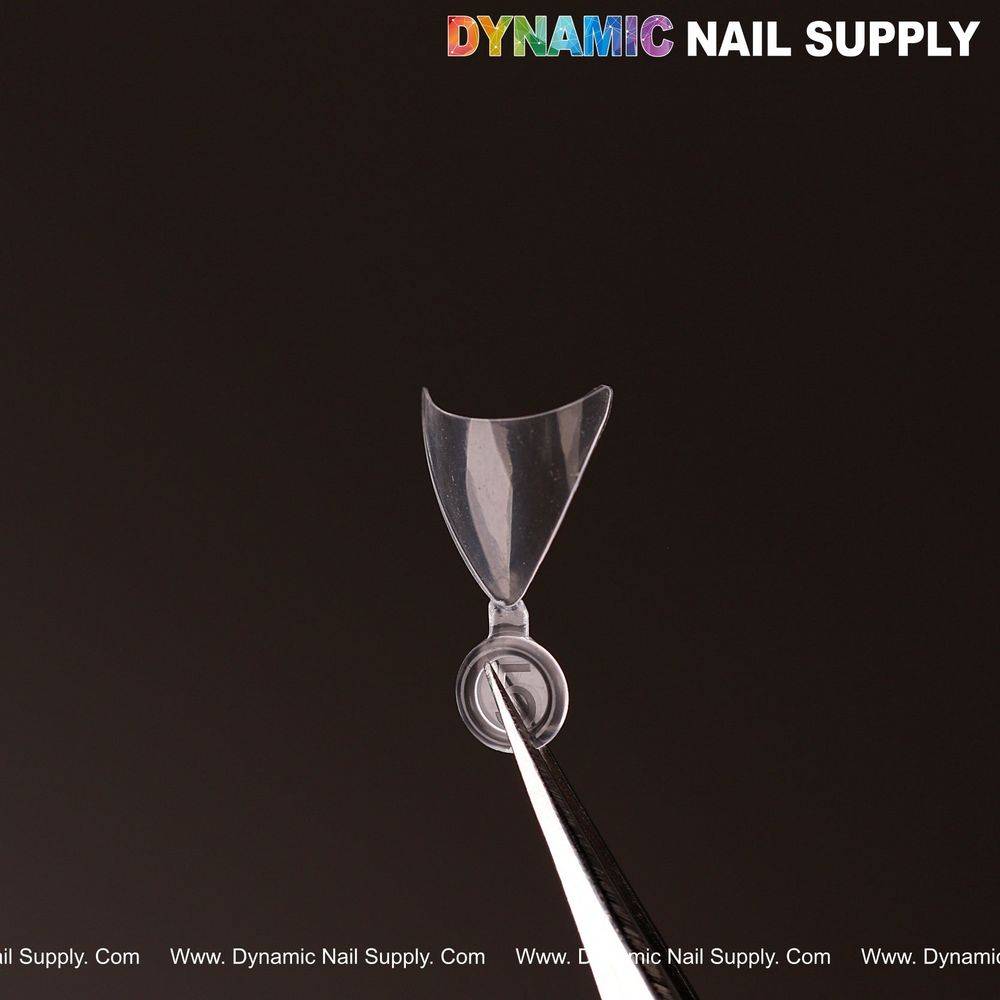 Clear XXS almond half-cover nail tips - 5