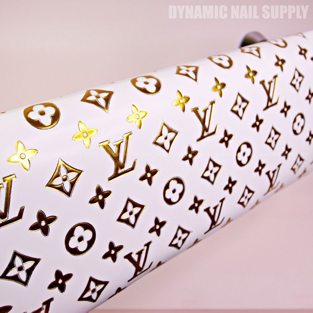 white gold LV pattern armrest - 3