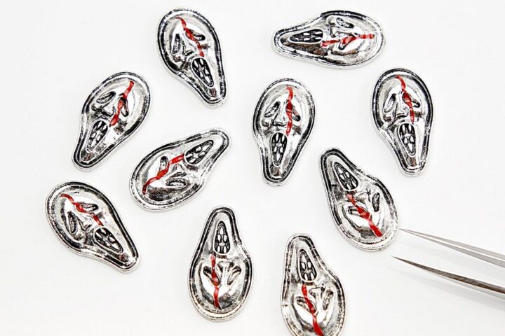Metallic Silver Ghost Nail Charm: Beginner’s Step Guide