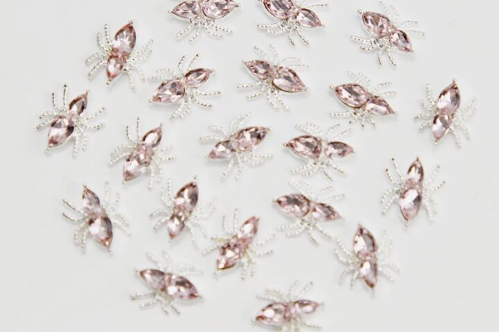Pink Rhinestone Spider Nail Charms — Feature Review